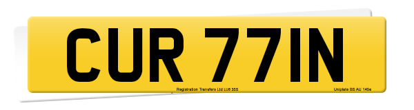 Registration number CUR 771N
